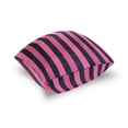 thumbnail image 5 of Black Pinkish Narrow Stripes Throw Pillow Covers Pillowcases 16 x 16 Inch Home Decor 2 Packs for Bedroom Sofa, 5 of 6