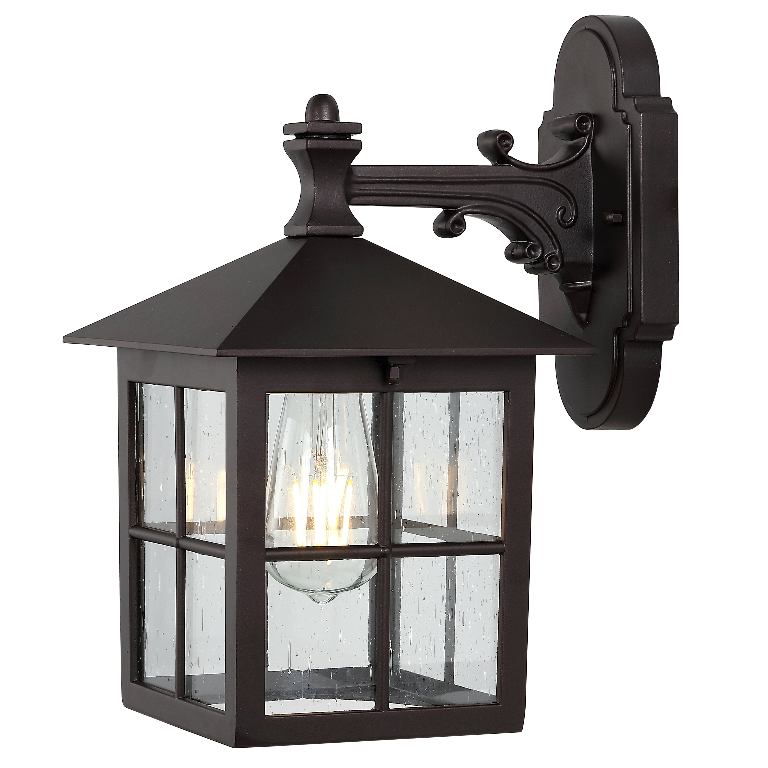 SAFAVIEH Penryn Edison Tungsten Black Wall Sconce with Shade, Set of 2