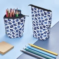 thumbnail image 4 of Picia Blue Roses Print Telescopic Pencil Case, Telescopic Pen Holder Telescopic Pencil Pouch Bag Stationery Pencil Case Box Storage Organizer Makeup Bag, 4 of 6