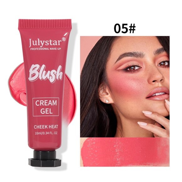 Pisexur Belleza Maquillaje Colorete en polvo en barra, iluminador y mate, tridimensional, natural, nude, ligero y multifuncional, 10 gpara mujeres y hombres