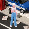 thumbnail image 6 of Girl Tiny People Simulation Resin Hand Painted Figure Model Collector Display Ornament for Miniature Scenes, 6 of 7