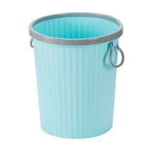 Qholemyo Large Capacity Uncovered Household Trash Can Restaurant Living Room Office Hotel Club Indoor Wastebasket Kitchen Trash Can