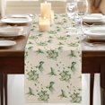 thumbnail image 3 of Table Runners 72 Inches Long Dress Scarves, Summer Botanical Farmhouse Kitchen/Dining Table Runner, Coffee Tablerunners, Green Spring Floral Birds Rustic 14x72 Inch, 3 of 9