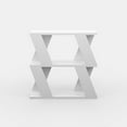 thumbnail image 3 of Ada Home Decor Furniture White Saphire Modern Coffee Table with Storage Shelf, 3 of 5