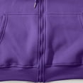 thumbnail image 5 of DLfVUB Mens Zip Up Hooded Sweatshirt Long Sleeve Casual Solid Color Hoodie with Pocket Drawstring Fall Winter Outdoors Sweatshirts Tops Purple L, 5 of 6
