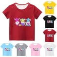 thumbnail image 5 of Zwiiyzr 2024 Happy Easter Day Cute Colorful Gnomes Hunting T-Shirt for Kids Round Neck Short Sleeve Shirts for Boys Girls Sky Blue-3 Years, 5 of 5