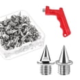 thumbnail image 2 of Spikes de reemplazo de spikes de zapatos de pista de 60pcs para zapatos de pista para correr corto Plata, 2 of 8