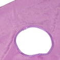 thumbnail image 3 of Beauty Salon Bedsheet Short Plush SPA Massage Table Thicken Bed Cover with Opening Violet Color, 3 of 5