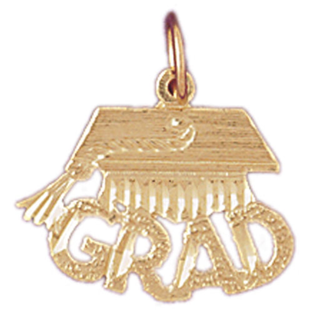 14K Yellow Gold Doll Saying Pendant 16 mm Jewels Obsession Doll Saying Charm Pendant