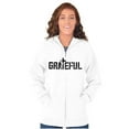 thumbnail image 4 of Grateful Thankful Christian Jesus Zip Up Hoodie Men's Women's Brisco Brands M, 4 of 6