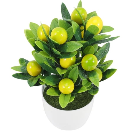 unbranded  Faux Lemon Potted Plant Fake Vines Tree Decor Fall Outdoor Artificial Plants