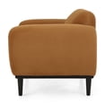 thumbnail image 5 of GDF Studio Sandee Contemporary Upholstered Loveseat, Turmeric Velvet and Matte Black, 5 of 8