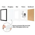 thumbnail image 4 of Americanflat 12x16 Picture Frame with Polished Plexiglass with 8.5x11 Mat 5 Pack Display Photo Frames - Black, 4 of 8
