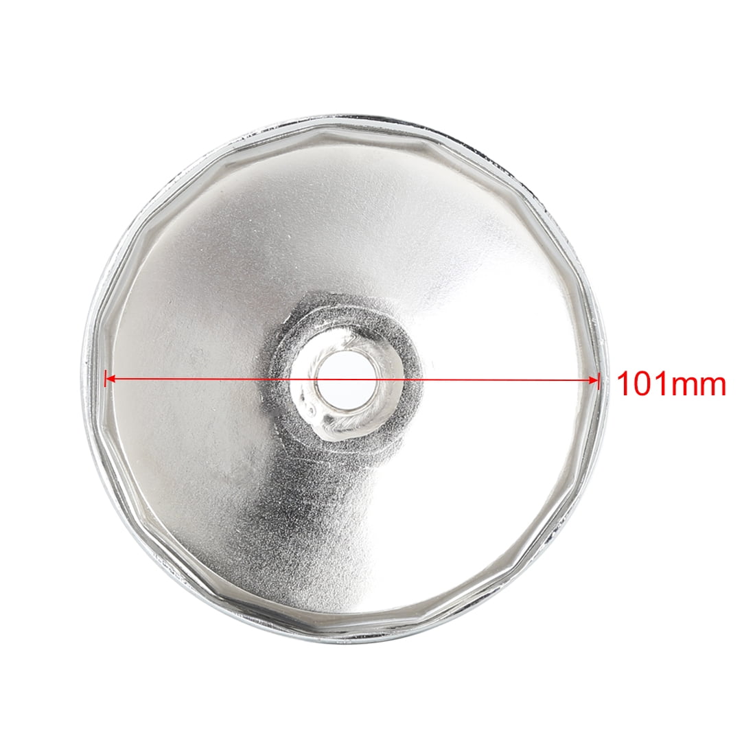 Unique Bargains 101mm 15 Flutes Metal Car Oil Filter Cap Wrench Socket Remover Tool
