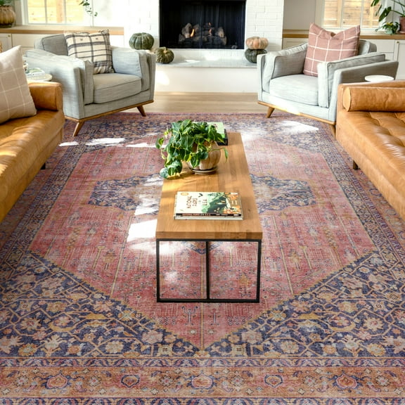 Well Woven Apollo Flatwoven San Marino Pink 7'7" x 9'10" Area Rug