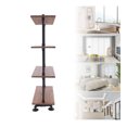 WANCQ 4 Tiers Industrial Iron Pipe Shelving DIY Shelf Bookshelf Bracket