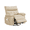 Cream, variant on PU Leather Manual Recliner Chair with 26.8" Widened Seat, 135° Reclining Retro Armchair for Adults, 400 LB Capacity Single Sofa Seat for Living Room Bedroom, Grey
