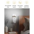 thumbnail image 4 of Christmas Night Lights Auto Sensor Buffalo Plaid Xmas Tree Plug-in LED Nightlights Dusk to Dawn for Living Room, Bedroom, Bathroom, Hallway, Stairways Wall Decor, Snowman Snowflake Grey Night Light, 4 of 9