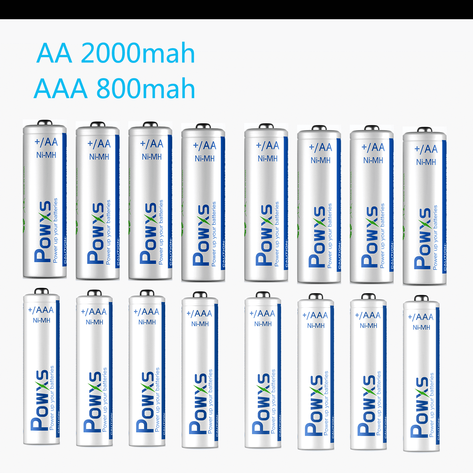 EBL Lot AA AAA Rechargeable Batteries Ni-Mh 2800mAh 2300mAh 