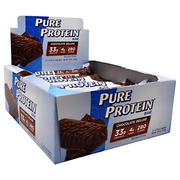 Pure Protein Bar Chocolate Deluxe 2.75 oz Bars Pack of 12 Walmart