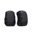 thumbnail image 1 of Funda impermeable negra para mochila - Protector contra la lluvia - Funda para bolsa de viaje - Impermeable para mochila escolar - 45L - Negro - Paquete de 2, 1 of 5