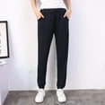 thumbnail image 1 of Pantalones deportivos ligeros para mujer, cómodos, con cordón ajustable, para entrenamiento, yoga y running, con bolsillo., 1 of 8