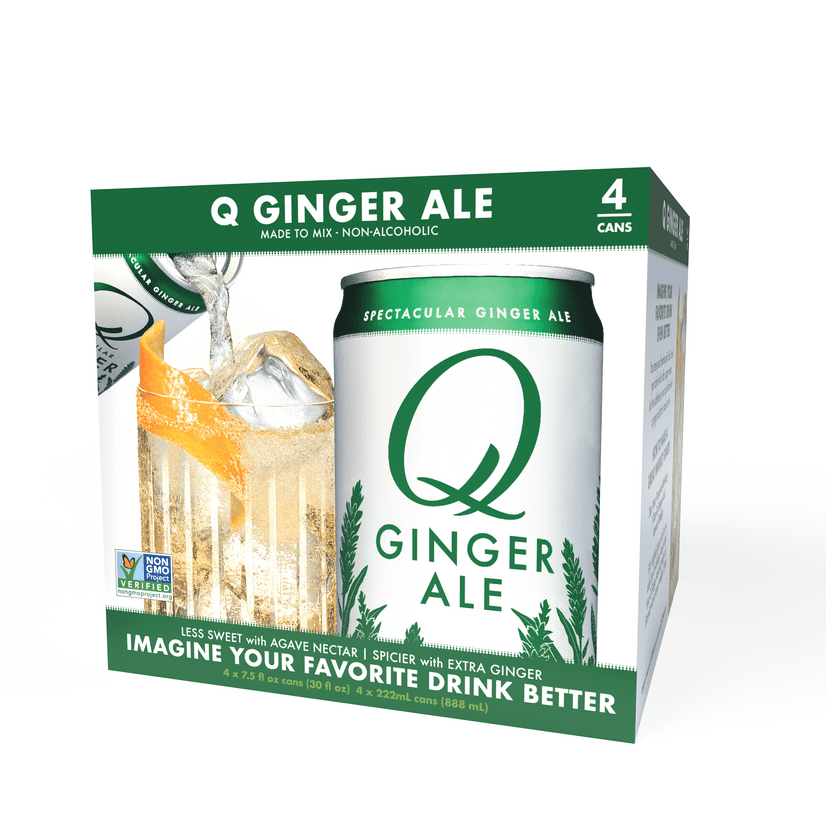 Q Ginger Ale 7.5 oz, 24 pack