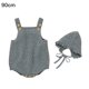 thumbnail image 2 of Worallymy Bebé Tejido Ropa Correa Chaleco Sombrero Conjunto Infan Mono Cap Gris 90cm Worallymy JD735813910, 2 of 6