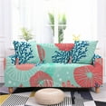 thumbnail image 5 of Marine Animal Coral Printed Sofa Cover Alllusive Elastic Dustproof Wrinkle Resistant Multi-person Sofa Universal, 5 of 7
