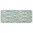 thumbnail image 1 of Geometric Kitchen Mat, Big Small Circles Pale Tones Lattice Pattern in Abstract Modern Art, Plush Decorative Kitchen Mat with Non Slip Backing, 47" X 19", Pale Teal Beige, by Ambesonne, 1 of 1