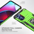 thumbnail image 3 of Xhy Moto G Stylus 5G 2022 Case with Screen Protector Magnetic Ring Holder Kickstand Military Grade Full Body Double Layer Drop Protection Durable Detachable for Motorola G Stylus 5G 2022 Phone -Green, 3 of 9