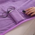 thumbnail image 4 of Bamboohart Heated  Battery Operated  Portable USB Electric Throw  Soft Flannel Electric   Machine Washable Cozy Heated Throw for Home Travel Office and Car 29.5x47.2inch, 4 of 7