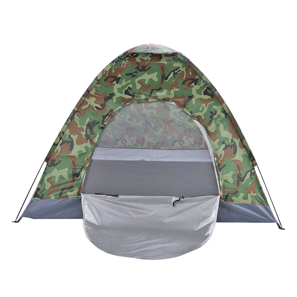 Tcbosik Tent with Carrying Bag for Camping, 3-4 Person Camping Dome Tent, Lightweight Portable Tent for Outdoor Camping/Hiking, Camouflage