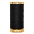 thumbnail image 1 of GÜTERMANN Cotton 50wt Thread, 250 m (273.4 yd), Black, Strong & Lustrous for Sewing, 1 of 4