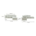 thumbnail image 3 of Moe's Home Collection Terra Condo Dream Modular Sectional Coastside Sand Fabric, 3 of 7