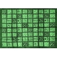 thumbnail image 1 of Ahgly Company Indoor Rectangle Abstract Emerald Green Modern Area Rugs, 7' x 10', 1 of 4