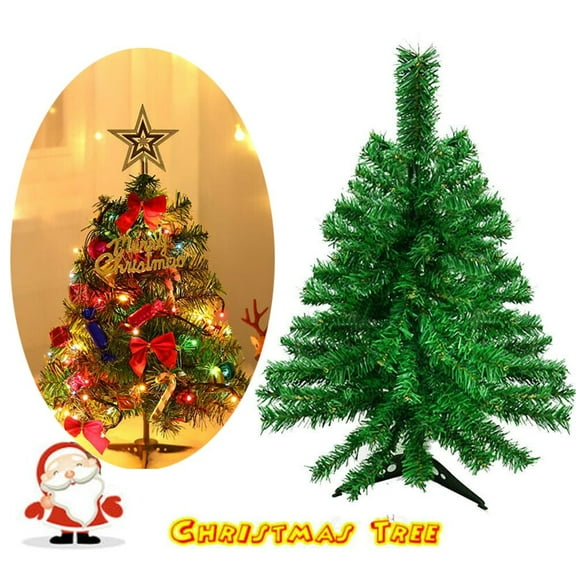 2Ft Green Artificial PVC Christmas Tree W/Stand 70 Branch Xmas Tree Indoor Holiday Decoration