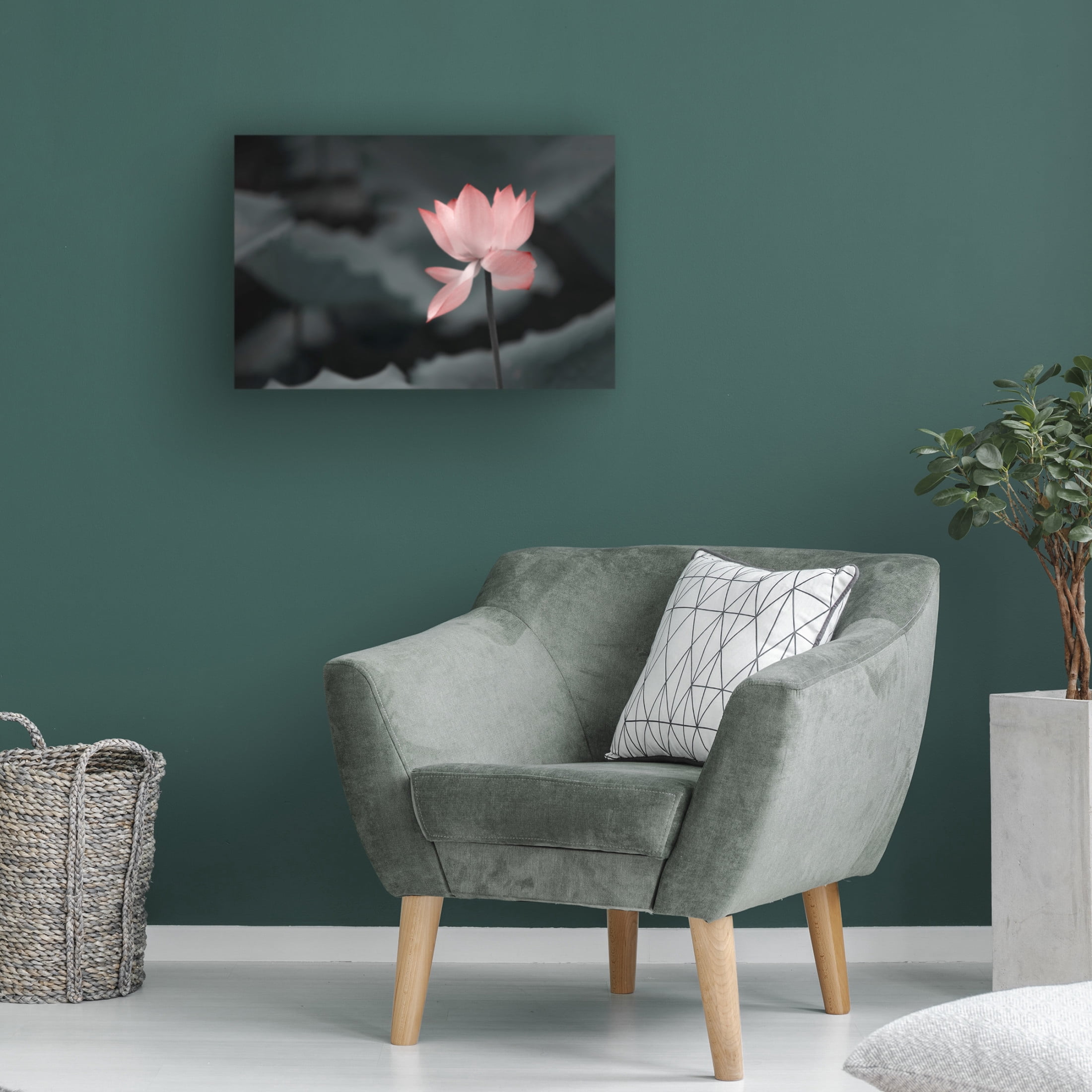 Trademark Fine Art Betty Liu Lotus Flower Canvas Wall Art