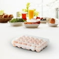 thumbnail image 4 of YuCaiWen Egg Container,24 Grid Plastic Egg Storage Box, Shockproof Leakproof Egg Holder for Refrigerator Camping Picnic Hiking Travel Outdoor, Portable Egg Carriage for Tray, 4 of 5