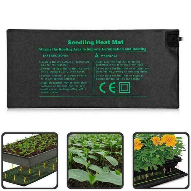 24x52CM Plug Waterproof Seedling Heating Mat Plant Seed Germination Propagation Clone Starter Pad 110V/220V Garden SuppliesUS PlugGERMANY He Qiyong unisex