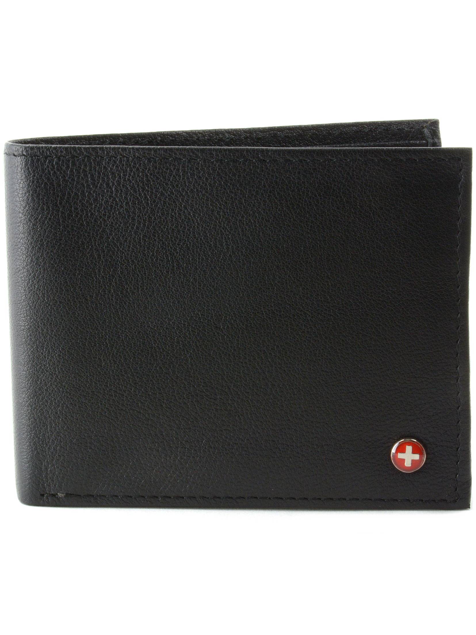 Alpine Swiss Mens Wallet Real Leather Flipout Hybrid Bifold Trifold ID Card Case - image 2 of 7
