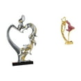 thumbnail image 1 of Figura De Bailarina De Ballet Besándose, Adorno Coleccionable Para Dormitorio, Boda, Estantería, Armario, Decoración Del Hogar, Escultura De Bailarina, Regalo Para Amigos, Arte De Resina, 1 of 8