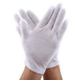 thumbnail image 1 of Guantes de algodón blancos NikouMX 12 pares para trabajo, 1 of 8