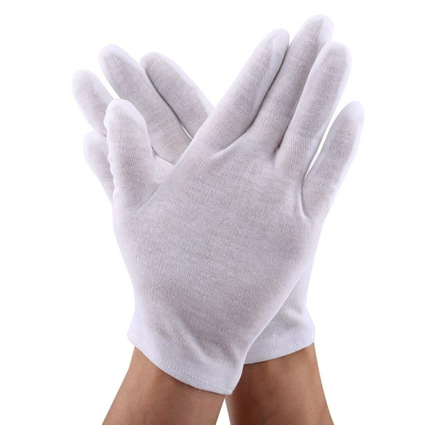 Guantes de algodón blancos NikouMX 12 pares para trabajo