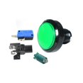 thumbnail image 2 of ZOUSSIQI Arcade 45MM Boutons-Poussoirs Ronds Verts Lumière LED Illuminée avec Microswitch CA919-18990, 2 of 3