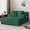 Green-Corduroy 1, variant on Puremind Oversized Chaise Lounge Chair Indoor, Corduroy Sofa, Deep Seat Sleeper Sofa with Cup Holders, Cloud Sofa Couch for Living Room, Black