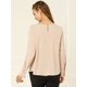thumbnail image 5 of Allegra K Blusa Con Volantes De Gasa Top Manga Larga Camisa De Oficina De Trabajo Elegante Para Mujeres Albaricoque M Unique Bargains Blusa, 5 of 6