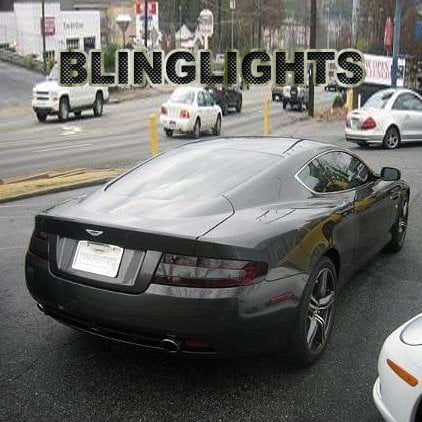 For Aston Martin DB9 Coupé / Volante Tinted Smoked Protection Overlays for Taillamps Taillights