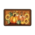thumbnail image 2 of Zynviq 15.7" X 23.6" Area Rugs Pumpkin Thanksgiving Throw Rug Polyester Washable Brown Rectangular Small Rug for Dorm, 2 of 6