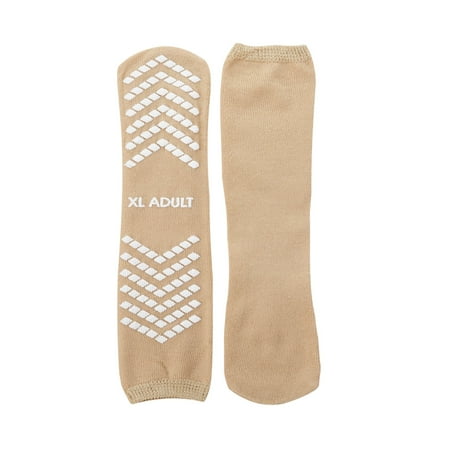 

McKesson Slipper Socks Adult X-Large Tan Above the Ankle McKesson Brand 16-SCE2 - Case of 48